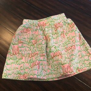 Girls Lilly Pulitzer cotton skirt sz 7